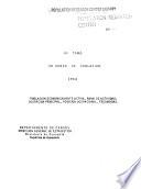 VII censo de población 1964: Ocupación principal, rama de actividad y posición occupacional, población economicamente activa, fecundidad