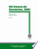 VIII Censo de Servicios 1981. Datos de 1980. Resumen general. Tomo II