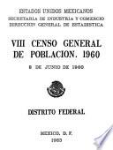 VIII Censo General de Población 1960. 8 de junio de 1960. Distrito Federal