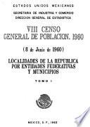 VIII [i.e. Octavo] censo general de población, 1960, 8 de junio de 1960