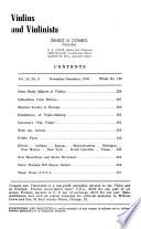 Violins and Violinists' Magazine