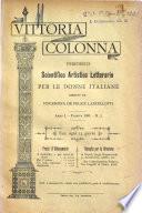 Vittoria Colonna periodico scientifico, artistico, letterario per le donne italiane