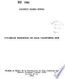Vocablos indígenas de Baja California Sur