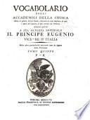Vocabolario degli accademici della Crusca