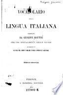 Vocabolario della lingua italiana ...