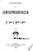 Vocabulario de jurisprudencia