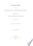 Vocabulario de la lengua mexicana