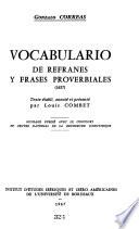 Vocabulario de refranes y frases proverbiales. (1627)