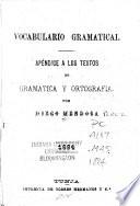 Vocabulario gramatical