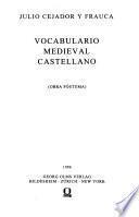 Vocabulario medieval castellano