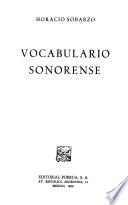 Vocabulario sonorense