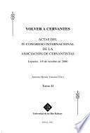 Volver a Cervantes
