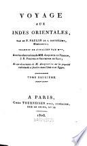 Voyage aux Indes orientales