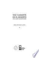 Voz clamante en el desierto