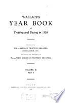Wallace's Year-book of Trotting and Pacing in