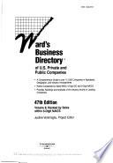 Ward's Business Directory of U.S. Private and Public Companies
