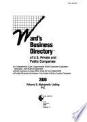 Ward's Business Directory of U.S. Private and Public Companies
