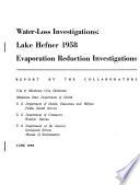 Water-loss Investigations
