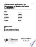 Wearable Sensors and Systems 1 -and- Microfabricated and Nanofabricated Systems for MEMS/NEMS 14