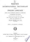 Webster's International Dictionary of the English Language