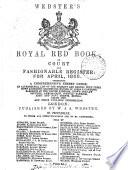 Webster's Royal red book; or, Court and fashionable register