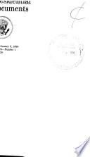 Weekly Compilation of Presidential Documents