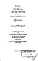 West's Federal Supplement