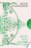 What Do I Know?