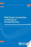 WHO Expert Committee on Biological Standardization