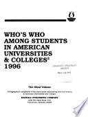 Who's who Among Students in American Universities and Colleges