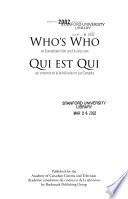 Who's who in Canadian Film and Television