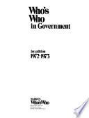 Who's who in Government
