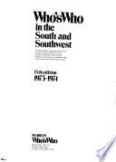 Who's who in the South and Southwest