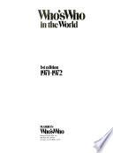 Who's who in the world. 1.1971/72(1970)