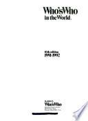 Who's who in the World