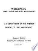 Wilderness Draft Environmental Assessment