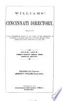 Williams' Cincinnati Directory ...