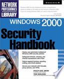 Windows 2000 Security Handbook