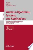 Wireless Algorithms, Systems, and Applications
