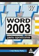 Word 2003 para oposiciones