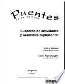 Workbook/Lab Manual for Puentes: Spanish for Intensive and High-Beginner Courses, 3rd