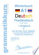 Wörterbuch Deutsch - Thailändisch - Englisch Niveau A1