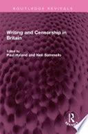 Writing and Censorship in Britain