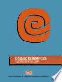 X Censo de Servicios. Resultados definitivos. Tomo II. Censos Economicos, 1989