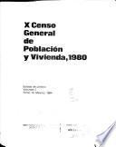 X censo general de población y vivienda, 1980