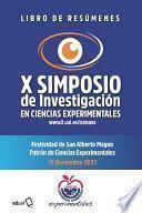 X Simposio de Investigación en Ciencias Experimentales