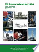XII Censo Industrial 1986. Datos municipales referentes a 1985. Tomo I
