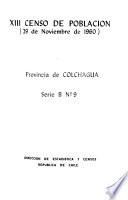 XIII Censo de población, 29 de noviembre de 1960