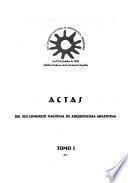 XIII Congreso Nacional de Arqueología Argentina, 4 al 8 de octubre de 1999, Cabildo Histórico de la Ciudad de Córdoba