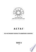 XIII Congreso Nacional de Arqueología Argentina, 4 al 8 de octubre de 1999, Cabildo Histórico de la Ciudad de Córdoba